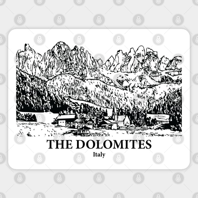 The Dolomites - Italy Magnet by Lakeric